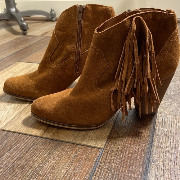 Steve Madden Suede Fringe Booties - Picture 6 of 14